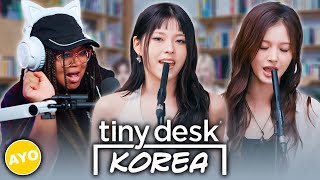 엔믹스 NMIXX  Tiny Desk Korea  Reaction [upl. by Ardnossac]