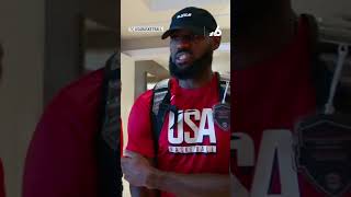 LeBron James named US flag bearer at Paris Olympics Opening Ceremony [upl. by Lucho179]