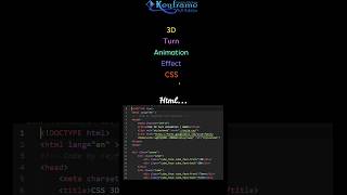 3D Text Turn Animation Using HTML CSS  Text Animation  GSAP [upl. by Constancy]