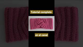 Diadema a crochet tipo turbante tutorial subido 😄 [upl. by Kcirded]