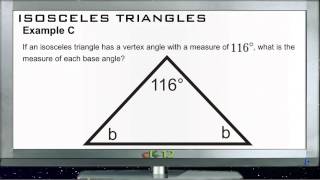 Isosceles Triangles Examples Basic Geometry Concepts [upl. by Acilegna865]