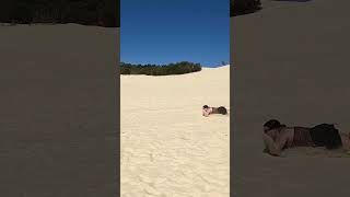 Have You Ever Tried Sandboarding  Moreton Island in Australia [upl. by Noillimaxam]