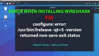 LINUX ERROR FIX configure error usrbinlrelease qt5 version returned nonzero exit status [upl. by Kirimia]