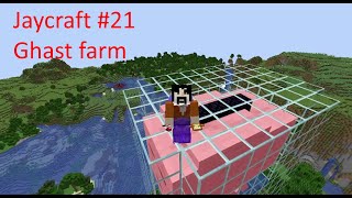 Minecraft Farms in 3 Minutes Part 21 Building an efficient Ghast farm in 119 Jaycraft SMP Java [upl. by Dorsman991]