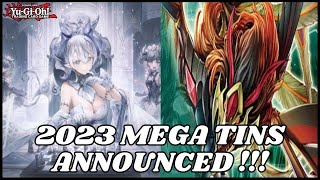 2023 YUGIOH MEGA TINS ANNOUNCED AND TONS OF INFO [upl. by Eldoria]