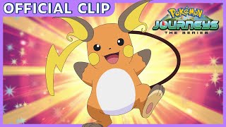 Gohs Raichu  Pokémon Journeys The Series  Official Clip [upl. by Ereynihc]