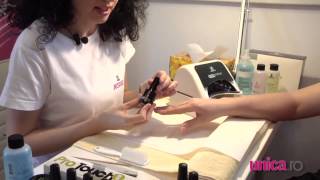 Tutorial manichiura cu oja semipermanenta JESSICA [upl. by Ramilahs]