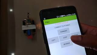 Raspberry PI Robot controlled by Android App via Bluetooth [upl. by Karmen34]