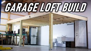 Building a Large Mezzanine Loft By Myself  FULL BUILD [upl. by Adlar614]