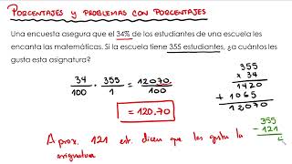 Porcentajes y problemas con porcentajes  9 Ejemplos mixtos [upl. by Nnylanna200]