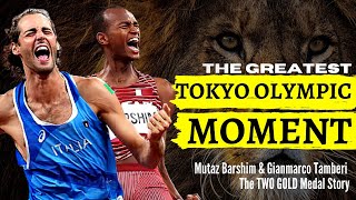 Barshim and Tamberi SHARE OLYMPIC GOLD  The REAL Story Motivational [upl. by Nahguav668]