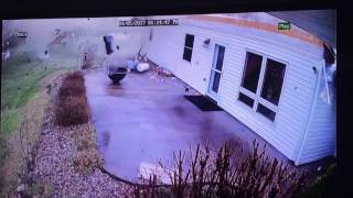 Security Cameras Capture Impact of Tornado on Carbondale Illinois Home Part 4 [upl. by Steady]