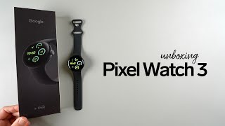 Google Pixel Watch 3 Unboxing 41mm Black [upl. by Annahgiel]