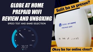 Globe At Home Prepaid Wifi Review and Unboxing ZLTS10G  Speed Test and Band Selection [upl. by Ielerol]