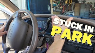 Toyota STUCK PARK column Shifter Camry Avalon  1995 1996 1997 1998 1999 2000 2001 2002 2003 2004 [upl. by Ellemac999]