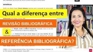 Qual a diferença entre Revisão Bibliográfica e Referência Bibliográfica Revista Científica [upl. by Peggir]