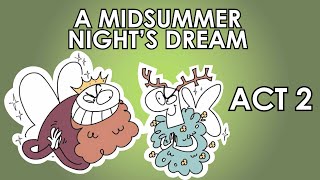 A Midsummer Nights Dream  Act 2 Summary  Schooling Online [upl. by Kobe]