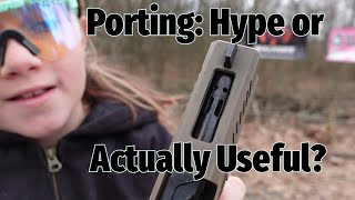 Is A Ported Barrel Actually More Controllable Brownells Ported Barrel For Glock [upl. by Monti792]