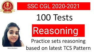 SSC CGL 20202021 Reasoning practice  100 tests series [upl. by Odyssey]