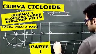 Geom plana curva cicloide de un ciclo y la acortada PARTE1 [upl. by Akcemat]