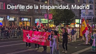 Representación Dominicana en Desfile de la Hispanidad Madrid [upl. by Zetnwahs857]