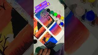 Sun🌞set easy painting by 20rs painteasyartpaintingeasypaintingdrawingartscreativeartshorts [upl. by Damiani692]