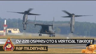 CV22B OSPREY CONVENTIONAL amp VERTICAL TAKEOFF 752d SPECIAL OPERATIONS GROUP • USAF RAF MILDENHALL [upl. by Ahsiel783]