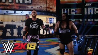 WWE 2K18  Rhyno amp Heath Slater vs The Usos Tag Team Championship  Backlash 2016 [upl. by Berl180]