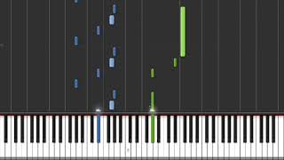 Jen ai marre Therapie TAXI  Piano Tuto Synthesia [upl. by Yendys]