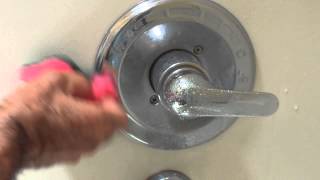 How to clean and shine a shower faucet [upl. by Ballard]