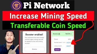 How To increase Mining Speed in pi network  pi network booster  pi network [upl. by Desimone443]