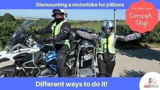 How to dismount your motorbike  with a Pillion [upl. by Aietal]