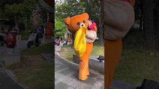 How kind this teddy bear 🧸🐨 is shorts trending shortsfeed viral funnyvideos prank [upl. by Kerri]