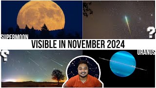 Astronomy events visible in the night sky in November 2024 [upl. by Neelsaj545]