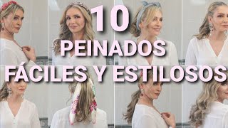 10 PEINADOS FÁCILES PARA CABELLO CORTO Y LARGO ONDAS RÁPIDAS Y FÁCILES tu Asesora de Imagen y Moda [upl. by Nosreme251]