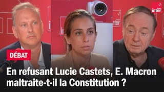 En refusant Matignon à Lucie Castets Emmanuel Macron maltraitetil la Constitution [upl. by Jacki]