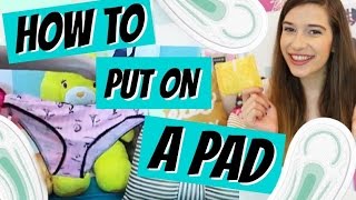 HOW TO PUT ON A PAD  DEMO ♥ [upl. by Corin]