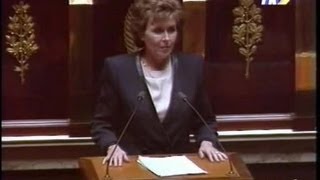 Assemblée nationale discours politique dEdith Cresson [upl. by Rentschler]