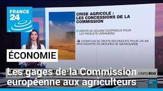 Importations dUkraine et jachères  les gages de la Commission européenne aux agriculteurs [upl. by Arua]