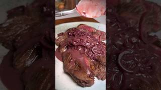 ONGLET DE BOEUF SAUCE VIN ROUGE ECHALOTE 😋Part 2 vin onglet vinrouge viande meat recettes [upl. by Huff]