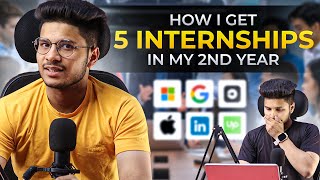 INTERNSHIPS  This is how I get 5 Internships in my second year [upl. by Eniamart686]