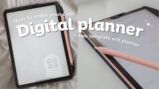 HOW TO CREATE A DIGITAL PLANNER USING CANVA AND POWERPOINT Easy  Free Template [upl. by Opportina667]