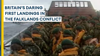 How British troops first landed to retake the Falklands [upl. by O'Donovan]