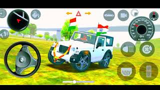 Dollar Song Modified Mahindra White Thar😈 Indian Cars Simulator 3D  Royal Gaming RG [upl. by Atiuqer]