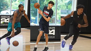 Kevin Durant Chet Holmgren amp Jalen Green EPIC Workout [upl. by Lletnwahs]