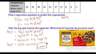 AP Precalculus – 215 SemiLog Plots [upl. by Bilow]