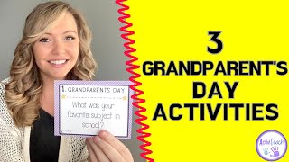 3 Fun Grandparent’s Day Activities for the Classroom [upl. by Ecilegna]