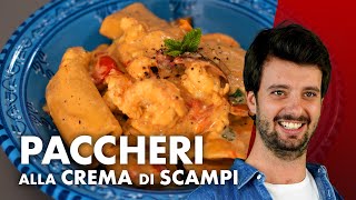 Paccheri alla crema di scampi PASSIONI ANCESTRALI [upl. by Eniamret]