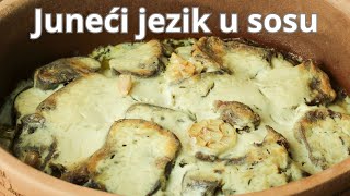 Juneći jezik u kremastom sosu zapečen u zemljanom pekaču  Detaljan recept za savršen gurmanluk [upl. by Lokkin285]