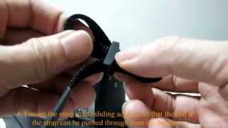 Sony A6000A5100  How to attach shoulder strap [upl. by Herstein]